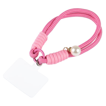 Dopamine Color Pearl Round Twist Rope Short Lanyard