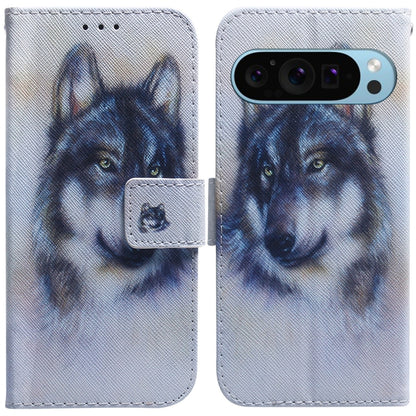 Coloured Drawing Flip Leather Phone Case, For Google Pixel 10a, For Google Pixel 9a, For Google Pixel 9 Pro, For Google Pixel 9, For Google Pixel 8a