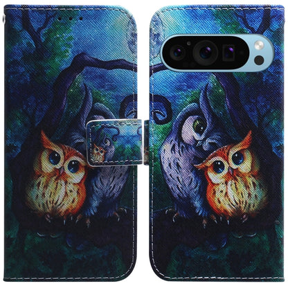 Coloured Drawing Flip Leather Phone Case, For Google Pixel 10a, For Google Pixel 9a, For Google Pixel 9 Pro, For Google Pixel 9, For Google Pixel 8a