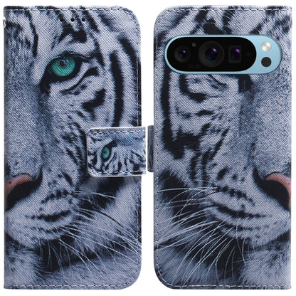 Coloured Drawing Flip Leather Phone Case, For Google Pixel 10a, For Google Pixel 9a, For Google Pixel 9 Pro, For Google Pixel 9, For Google Pixel 8a