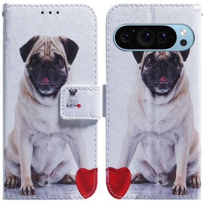 Coloured Drawing Flip Leather Phone Case, For Google Pixel 10a, For Google Pixel 9a, For Google Pixel 9 Pro, For Google Pixel 9, For Google Pixel 8a