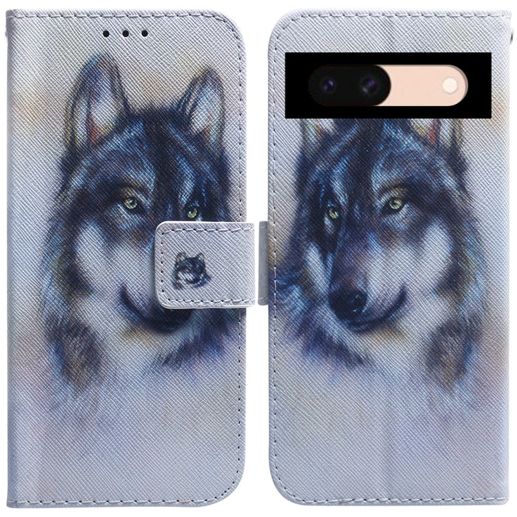 Coloured Drawing Flip Leather Phone Case, For Google Pixel 10a, For Google Pixel 9a, For Google Pixel 9 Pro, For Google Pixel 9, For Google Pixel 8a