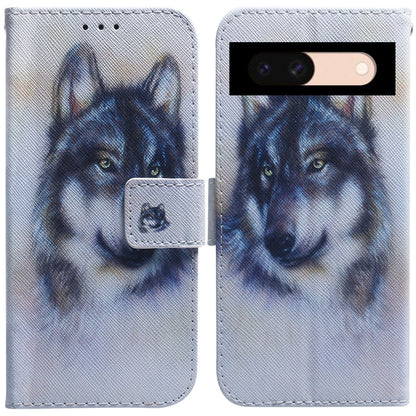 Coloured Drawing Flip Leather Phone Case, For Google Pixel 10a, For Google Pixel 9a, For Google Pixel 9 Pro, For Google Pixel 9, For Google Pixel 8a