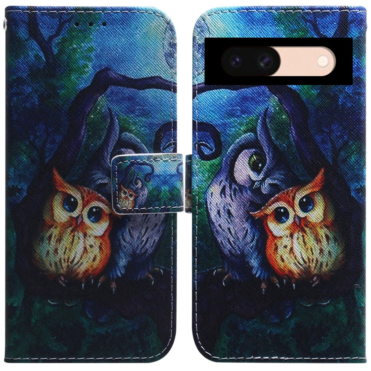 Coloured Drawing Flip Leather Phone Case, For Google Pixel 10a, For Google Pixel 9a, For Google Pixel 9 Pro, For Google Pixel 9, For Google Pixel 8a
