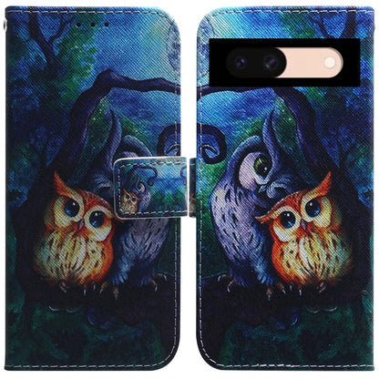 Coloured Drawing Flip Leather Phone Case, For Google Pixel 10a, For Google Pixel 9a, For Google Pixel 9 Pro, For Google Pixel 9, For Google Pixel 8a