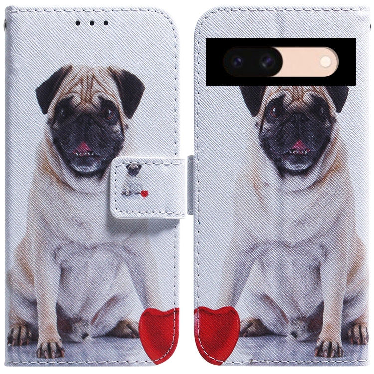 Coloured Drawing Flip Leather Phone Case, For Google Pixel 10a, For Google Pixel 9a, For Google Pixel 9 Pro, For Google Pixel 9, For Google Pixel 8a