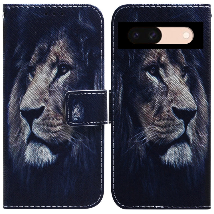 Coloured Drawing Flip Leather Phone Case, For Google Pixel 10a, For Google Pixel 9a, For Google Pixel 9 Pro, For Google Pixel 9, For Google Pixel 8a