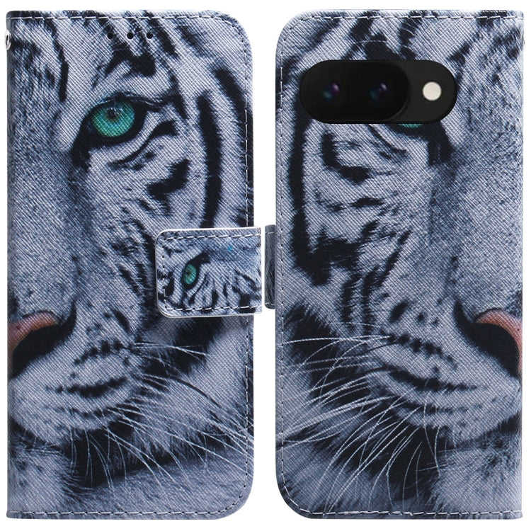 Coloured Drawing Flip Leather Phone Case, For Google Pixel 10a, For Google Pixel 9a, For Google Pixel 9 Pro, For Google Pixel 9, For Google Pixel 8a