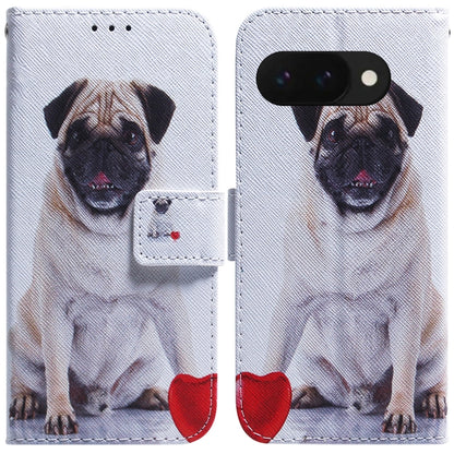 Coloured Drawing Flip Leather Phone Case, For Google Pixel 10a, For Google Pixel 9a, For Google Pixel 9 Pro, For Google Pixel 9, For Google Pixel 8a