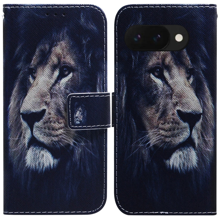 Coloured Drawing Flip Leather Phone Case, For Google Pixel 10a, For Google Pixel 9a, For Google Pixel 9 Pro, For Google Pixel 9, For Google Pixel 8a