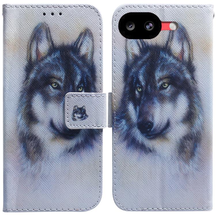 Coloured Drawing Flip Leather Phone Case, For Google Pixel 10a, For Google Pixel 9a, For Google Pixel 9 Pro, For Google Pixel 9, For Google Pixel 8a