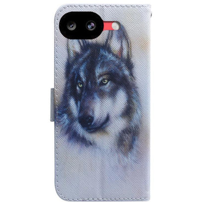Coloured Drawing Flip Leather Phone Case, For Google Pixel 10a, For Google Pixel 9a, For Google Pixel 9 Pro, For Google Pixel 9, For Google Pixel 8a