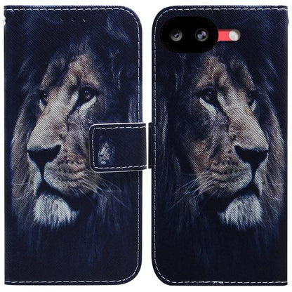 Coloured Drawing Flip Leather Phone Case, For Google Pixel 10a, For Google Pixel 9a, For Google Pixel 9 Pro, For Google Pixel 9, For Google Pixel 8a