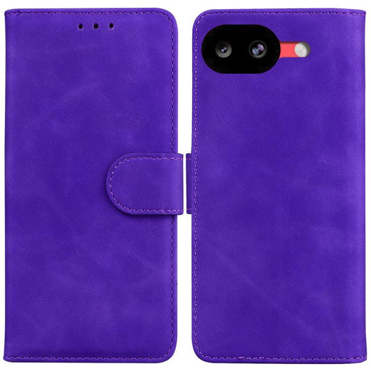 Skin Feel Pure Color Flip Leather Phone Case, For Google Pixel 10a, For Google Pixel 9a, For Google Pixel 9 Pro, For Google Pixel 9, For Google Pixel 8a