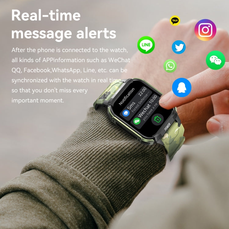 Montre connectée LEMFO LT08 avec écran TFT de 1,85 pouce et appels Bluetooth