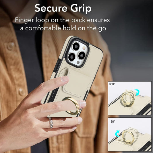 Elastic Card Bag Ring Holder Phone Case, For iPhone 13, For iPhone 12, For iPhone 12 Pro Max, For iPhone 12 Pro, For iPhone 11 Pro Max, For iPhone 11, For iPhone 11 Pro