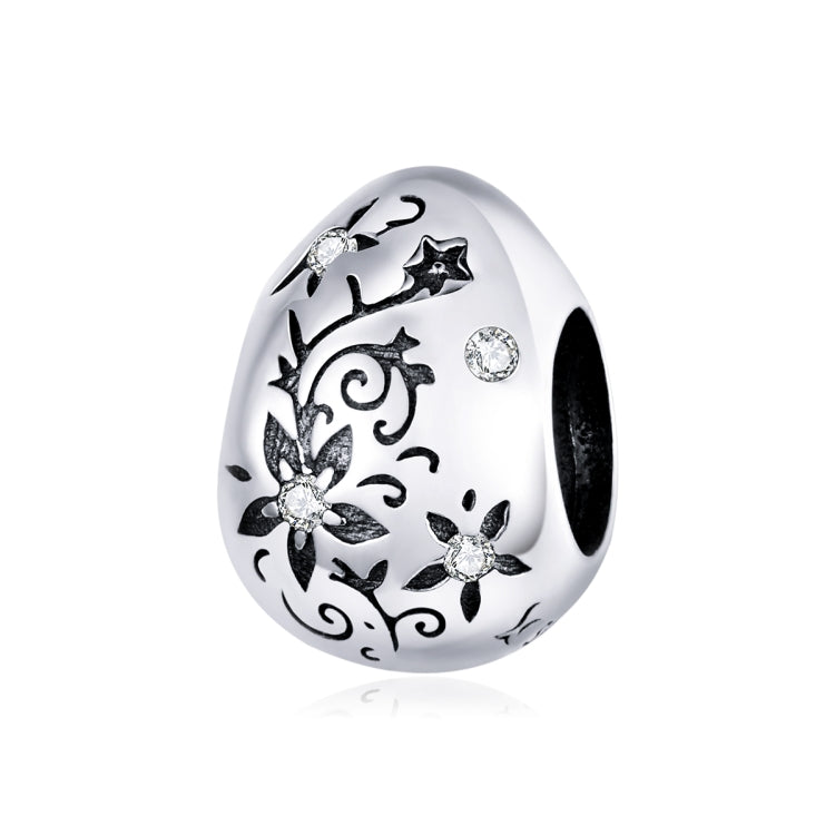 Easter Egg Retro Pattern Sterling Silver S925 Beaded DIY Bracelet Accessories