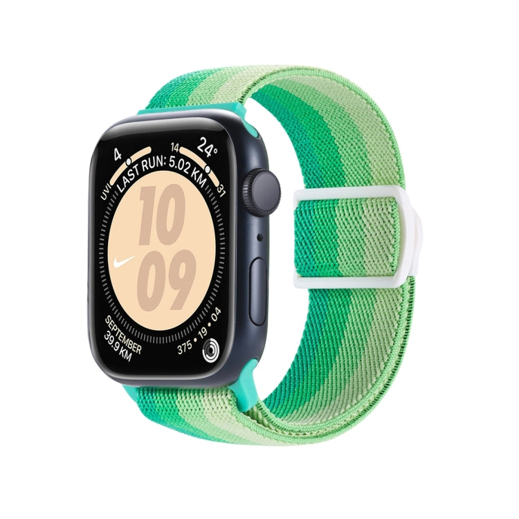 Carbon Fiber Texture Snap Buckle Nylon Watch Band, For Apple Watch Series 7 41mm, For Apple Watch Series 7 45mm, For Apple Watch SE 40mm, For Apple Watch SE 44mm, For Apple Watch Series 6 40mm, For Apple Watch Series 6 44mm