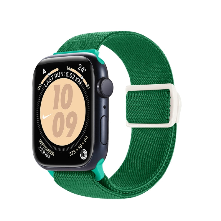 Carbon Fiber Texture Snap Buckle Nylon Watch Band, For Apple Watch Series 7 41mm, For Apple Watch Series 7 45mm, For Apple Watch SE 40mm, For Apple Watch SE 44mm, For Apple Watch Series 6 40mm, For Apple Watch Series 6 44mm