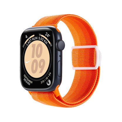 Carbon Fiber Texture Snap Buckle Nylon Watch Band, For Apple Watch Series 7 41mm, For Apple Watch Series 7 45mm, For Apple Watch SE 40mm, For Apple Watch SE 44mm, For Apple Watch Series 6 40mm, For Apple Watch Series 6 44mm