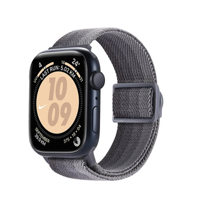 Carbon Fiber Texture Snap Buckle Nylon Watch Band, For Apple Watch Series 7 41mm, For Apple Watch Series 7 45mm, For Apple Watch SE 40mm, For Apple Watch SE 44mm, For Apple Watch Series 6 40mm, For Apple Watch Series 6 44mm