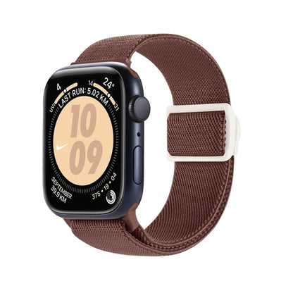 Carbon Fiber Texture Snap Buckle Nylon Watch Band, For Apple Watch Series 7 41mm, For Apple Watch Series 7 45mm, For Apple Watch SE 40mm, For Apple Watch SE 44mm, For Apple Watch Series 6 40mm, For Apple Watch Series 6 44mm