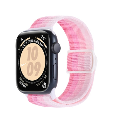 Carbon Fiber Texture Snap Buckle Nylon Watch Band, For Apple Watch Series 7 41mm, For Apple Watch Series 7 45mm, For Apple Watch SE 40mm, For Apple Watch SE 44mm, For Apple Watch Series 6 40mm, For Apple Watch Series 6 44mm