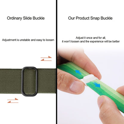 Carbon Fiber Texture Snap Buckle Nylon Watch Band, For Apple Watch Series 7 41mm, For Apple Watch Series 7 45mm, For Apple Watch SE 40mm, For Apple Watch SE 44mm, For Apple Watch Series 6 40mm, For Apple Watch Series 6 44mm