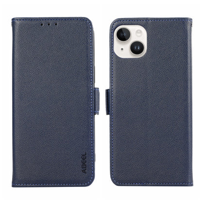 ABEEL Side-Magnetic Litchi Pattern Leather RFID Phone Case