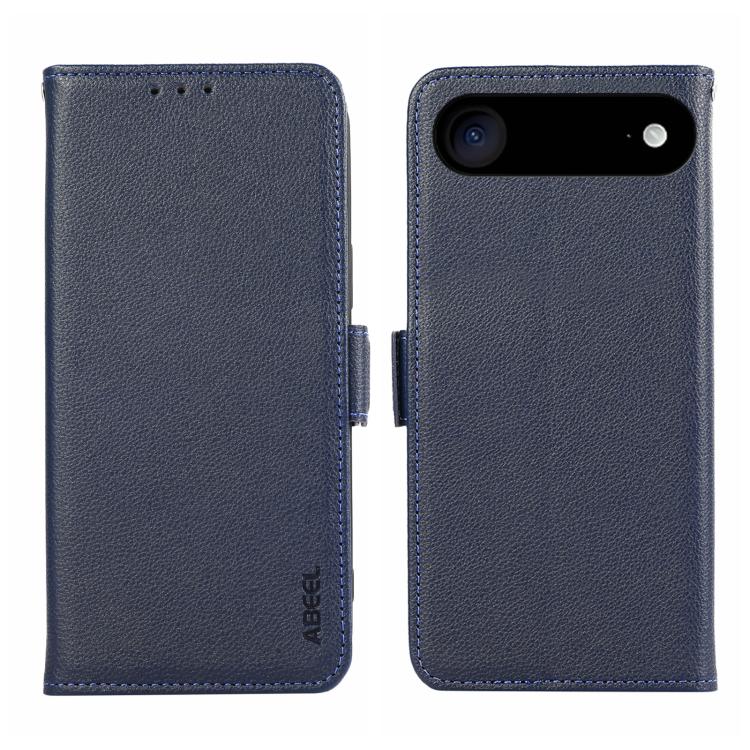 ABEEL Side-Magnetic Litchi Pattern Leather RFID Phone Case, For iPhone 18 Pro / 17 Pro, For iPhone 18 Pro Max/17 Pro Max, For iPhone 17 Air, For iPhone 15 Pro Max, For iPhone 15 Pro, For iPhone 15 Plus, For iPhone 15, For iPhone 14 Plus, For iPhone 14 ...