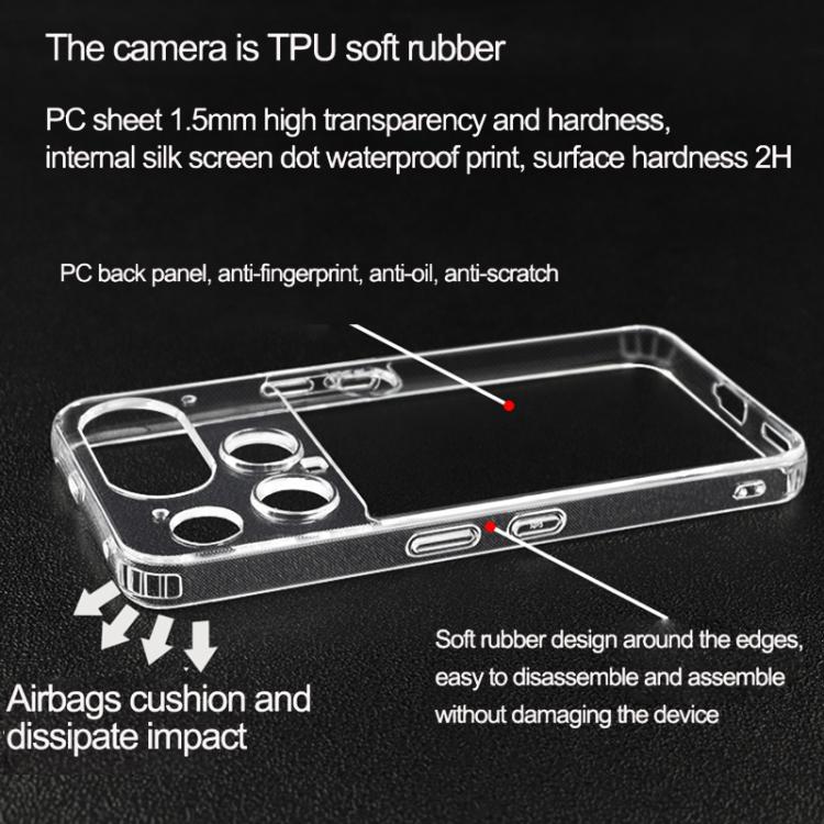 Transparent PC + TPU Phone Case, For Nothing Phone 4a Pro, For Nothing Phone 4a, For Nothing Phone 3, For Nothing CMF Phone 2 Pro, For Nothing Phone 3a, For Nothing Phone 3a Pro, For Nothing Phone 2a