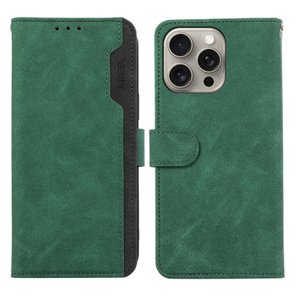 ABEEL Color Block Magnetic RFID Leather Phone Case