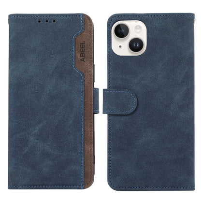 ABEEL Color Block Magnetic RFID Leather Phone Case
