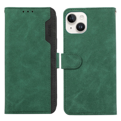 ABEEL Color Block Magnetic RFID Leather Phone Case