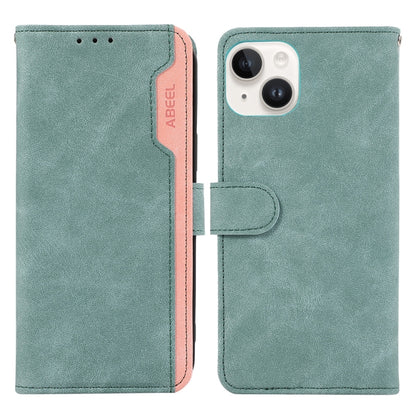 ABEEL Color Block Magnetic RFID Leather Phone Case