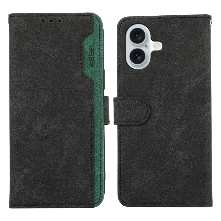 ABEEL Color Block Magnetic RFID Leather Phone Case, For iPhone 16e / 17e, For iPhone 17 Pro Max, For iPhone 17 Pro, For iPhone 17, For iPhone Air, For iPhone 16 Pro Max, For iPhone 16 Pro, For iPhone 16 Plus, For iPhone 16, For iPhone 15 Pro Max       ...