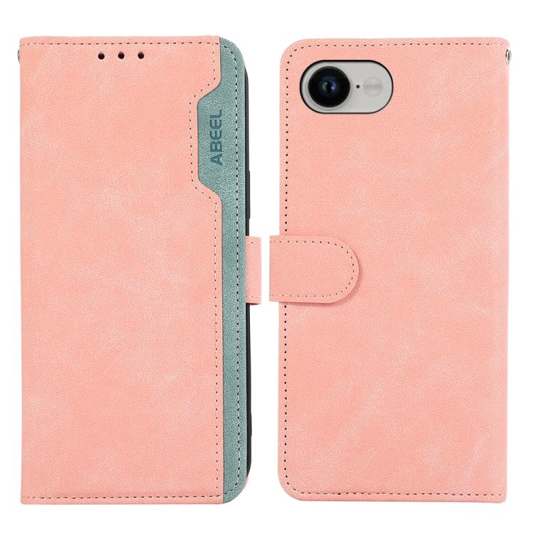 ABEEL Color Block Magnetic RFID Leather Phone Case, For iPhone 18 Pro / 17 Pro, For iPhone 18 Pro Max / 17 Pro Max, For iPhone 16e / 17e, For iPhone 17, For iPhone Air, For iPhone 16 Pro Max, For iPhone 16 Pro, For iPhone 16 Plus, For iPhone 16        ...