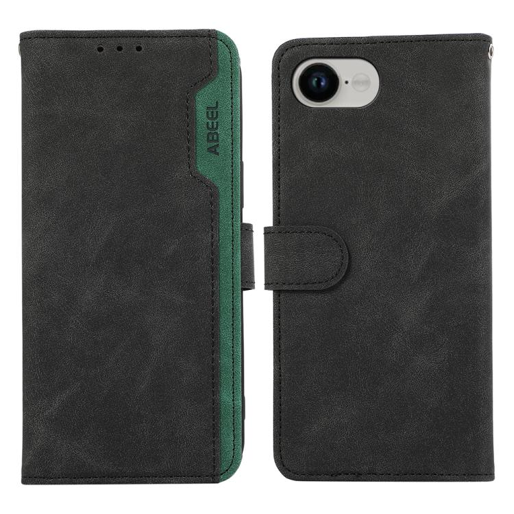 ABEEL Color Block Magnetic RFID Leather Phone Case, For iPhone 18 Pro / 17 Pro, For iPhone 18 Pro Max / 17 Pro Max, For iPhone 16e / 17e, For iPhone 17, For iPhone Air, For iPhone 16 Pro Max, For iPhone 16 Pro, For iPhone 16 Plus, For iPhone 16        ...