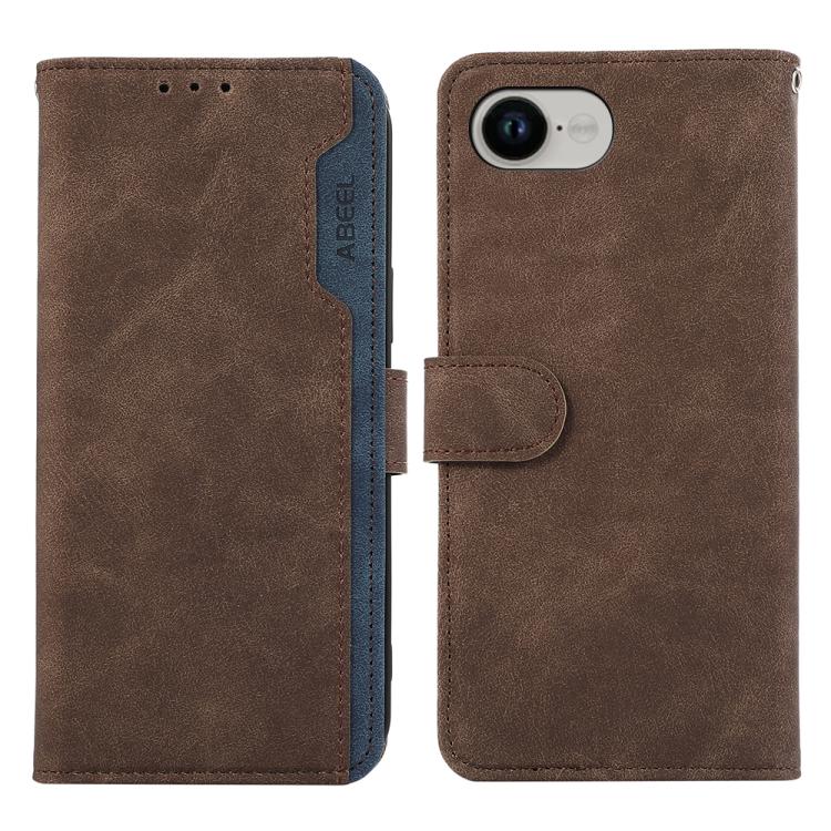 ABEEL Color Block Magnetic RFID Leather Phone Case, For iPhone 18 Pro / 17 Pro, For iPhone 18 Pro Max / 17 Pro Max, For iPhone 16e / 17e, For iPhone 17, For iPhone Air, For iPhone 16 Pro Max, For iPhone 16 Pro, For iPhone 16 Plus, For iPhone 16        ...