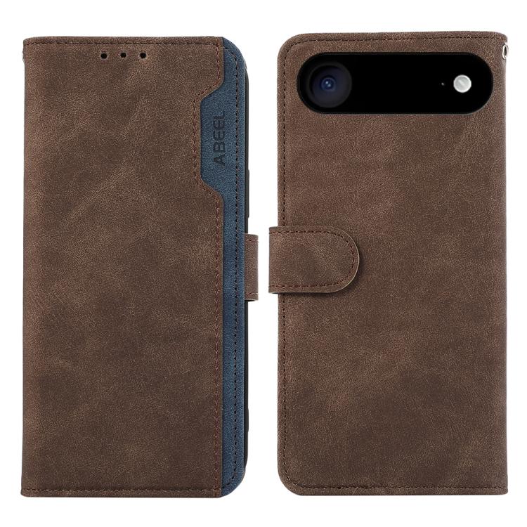 ABEEL Color Block Magnetic RFID Leather Phone Case, For iPhone 18 Pro / 17 Pro, For iPhone 18 Pro Max / 17 Pro Max, For iPhone 16e / 17e, For iPhone 17, For iPhone Air, For iPhone 16 Pro Max, For iPhone 16 Pro, For iPhone 16 Plus, For iPhone 16        ...
