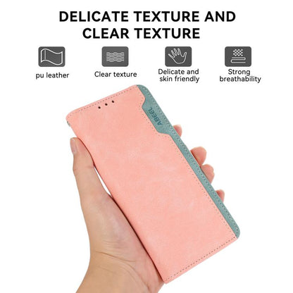 ABEEL Color Block Magnetic RFID Leather Phone Case, For iPhone 18 Pro / 17 Pro, For iPhone 18 Pro Max / 17 Pro Max, For iPhone 16e / 17e, For iPhone 17, For iPhone Air, For iPhone 16 Pro Max, For iPhone 16 Pro, For iPhone 16 Plus, For iPhone 16        ...