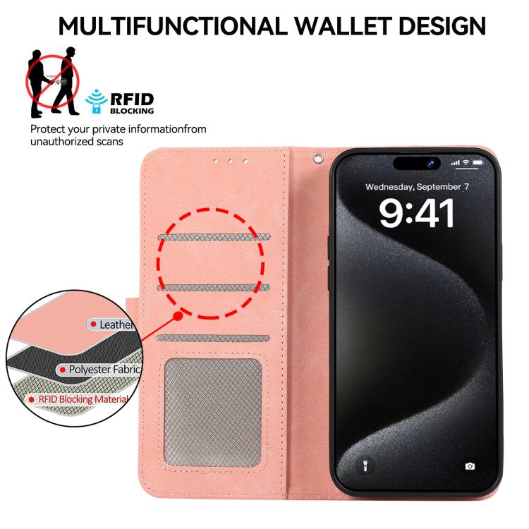 ABEEL Color Block Magnetic RFID Leather Phone Case, For iPhone 18 Pro / 17 Pro, For iPhone 18 Pro Max / 17 Pro Max, For iPhone 16e / 17e, For iPhone 17, For iPhone Air, For iPhone 16 Pro Max, For iPhone 16 Pro, For iPhone 16 Plus, For iPhone 16        ...