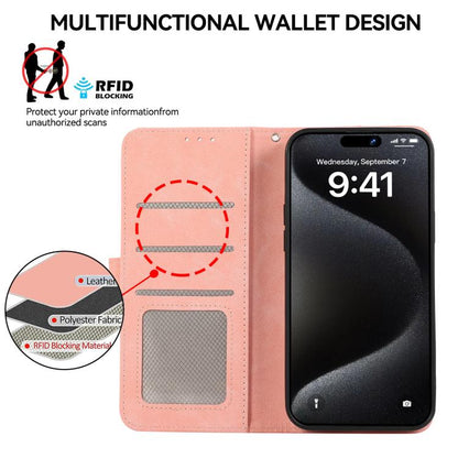 ABEEL Color Block Magnetic RFID Leather Phone Case, For iPhone 18 Pro / 17 Pro, For iPhone 18 Pro Max / 17 Pro Max, For iPhone 16e / 17e, For iPhone 17, For iPhone Air, For iPhone 16 Pro Max, For iPhone 16 Pro, For iPhone 16 Plus, For iPhone 16        ...