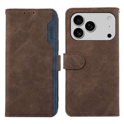 ABEEL Color Block Magnetic RFID Leather Phone Case, For iPhone 18 Pro / 17 Pro, For iPhone 18 Pro Max / 17 Pro Max, For iPhone 16e / 17e, For iPhone 17, For iPhone Air, For iPhone 16 Pro Max, For iPhone 16 Pro, For iPhone 16 Plus, For iPhone 16        ...