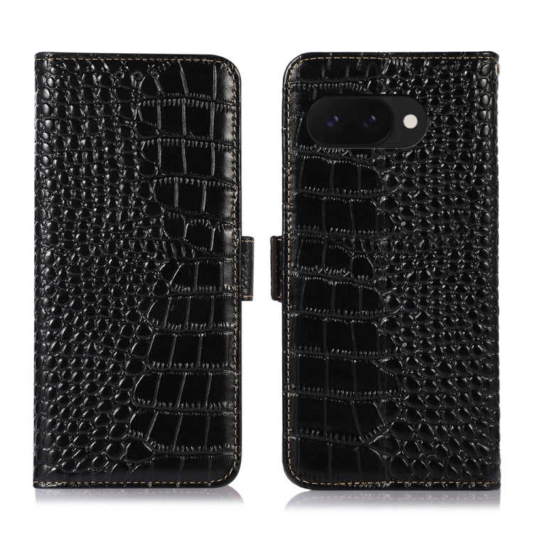 Crocodile Top Layer Cowhide Leather Phone Case, For Google Pixel 11 Pro XL, For Google Pixel 11 / 11 Pro, For Google Pixel 10a, For Google Pixel 10 Pro / 9 Pro, For Google Pixel 10 / 9, For Google Pixel 9a
