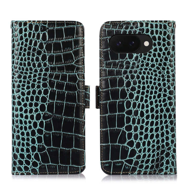 Crocodile Top Layer Cowhide Leather Phone Case, For Google Pixel 11 Pro XL, For Google Pixel 11 / 11 Pro, For Google Pixel 10a, For Google Pixel 10 Pro / 9 Pro, For Google Pixel 10 / 9, For Google Pixel 9a