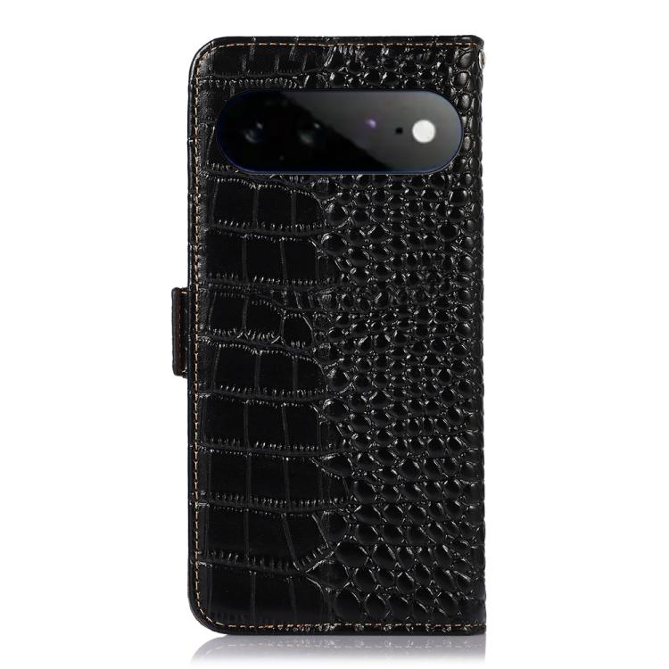 Crocodile Top Layer Cowhide Leather Phone Case, For Google Pixel 11 Pro XL, For Google Pixel 11 / 11 Pro, For Google Pixel 10a, For Google Pixel 10 Pro / 9 Pro, For Google Pixel 10 / 9, For Google Pixel 9a
