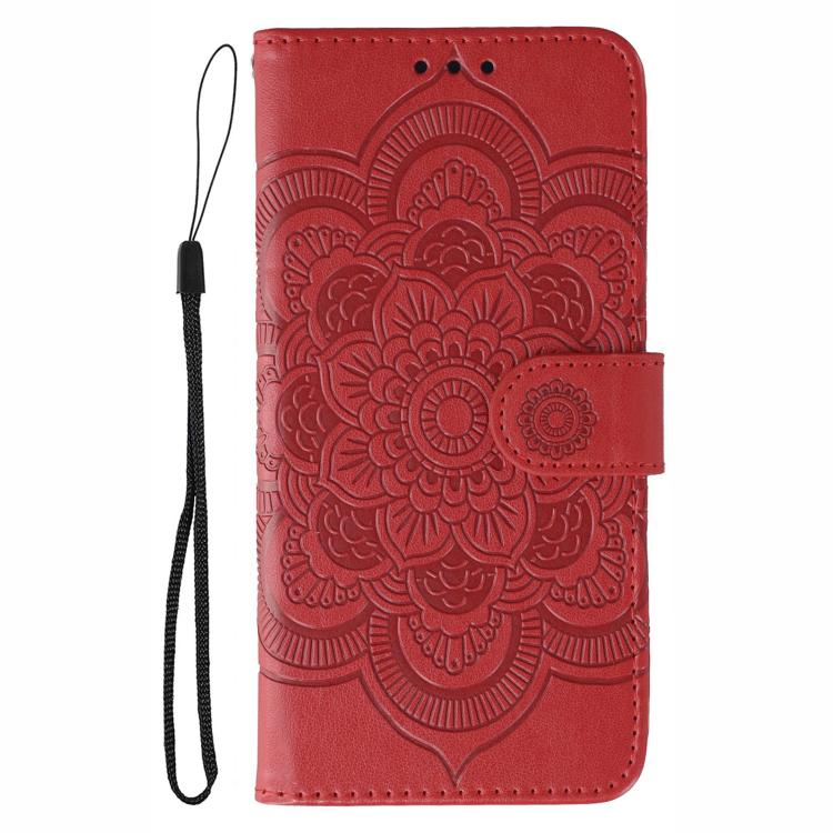 Sun Mandala Embossing Pattern Phone Leather Case, For Google Pixel 9a, For Google Pixel 9 Pro, For Google Pixel 9, For Google Pixel 8A, For Google Pixel 8 Pro, For Google Pixel 8