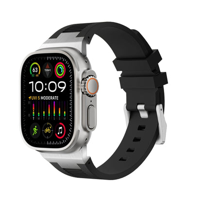 Loners Liquid Silicone Watch Band, For Apple Watch SE 2023 44mm, For Apple Watch Ultra 2 49mm, For Apple Watch Series 9 45mm, For Apple Watch Ultra 49mm, For Apple Watch Series 8 45mm, For Apple Watch SE 2022 44mm