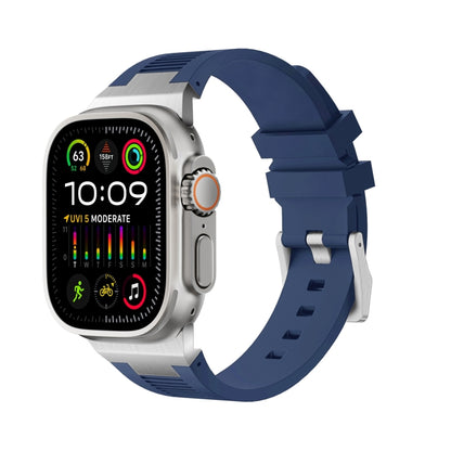 Loners Liquid Silicone Watch Band, For Apple Watch SE 2023 44mm, For Apple Watch Ultra 2 49mm, For Apple Watch Series 9 45mm, For Apple Watch Ultra 49mm, For Apple Watch Series 8 45mm, For Apple Watch SE 2022 44mm